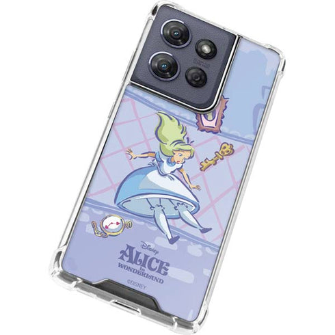 Disney Alice in Wonderland Falling down the Rabbit Hole Moto G Play 5G (2025) Clear Case